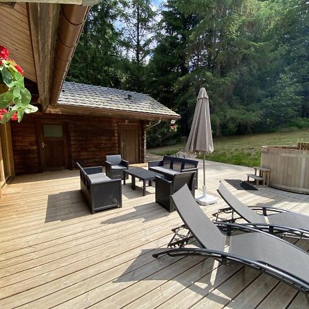 Le Fishing Lodge Chalet En Bois Avec Bain Nordique Ла-Бресс Экстерьер фото