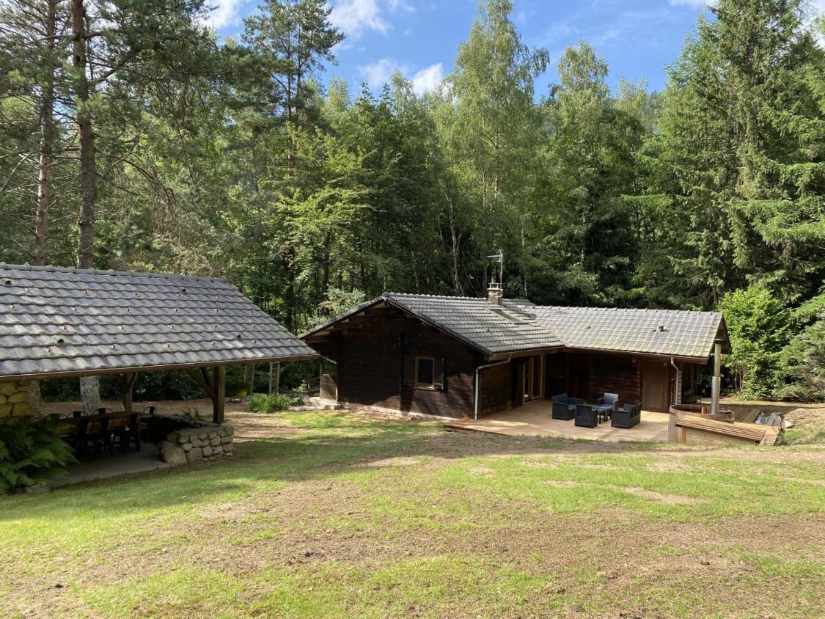 Le Fishing Lodge Chalet En Bois Avec Bain Nordique Ла-Бресс Экстерьер фото