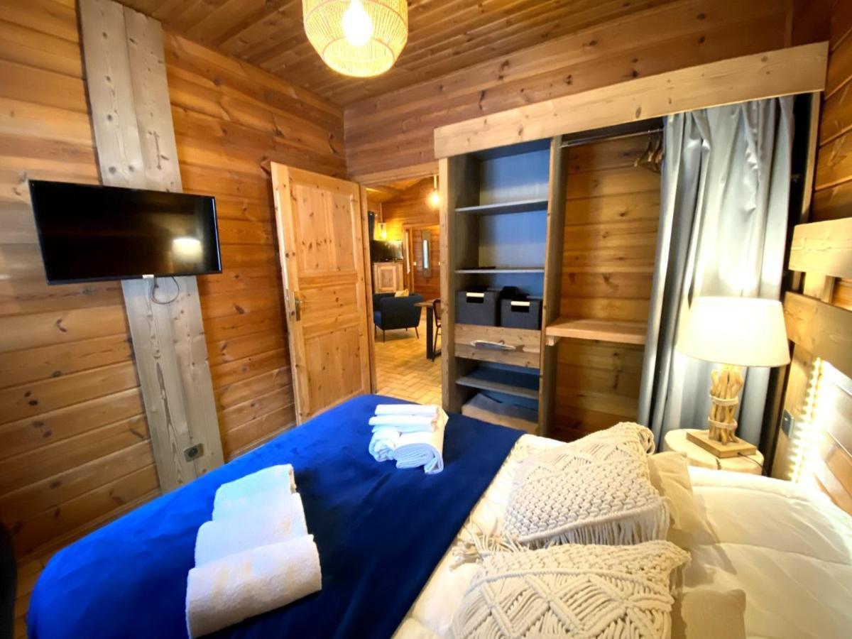 Le Fishing Lodge Chalet En Bois Avec Bain Nordique Ла-Бресс Экстерьер фото
